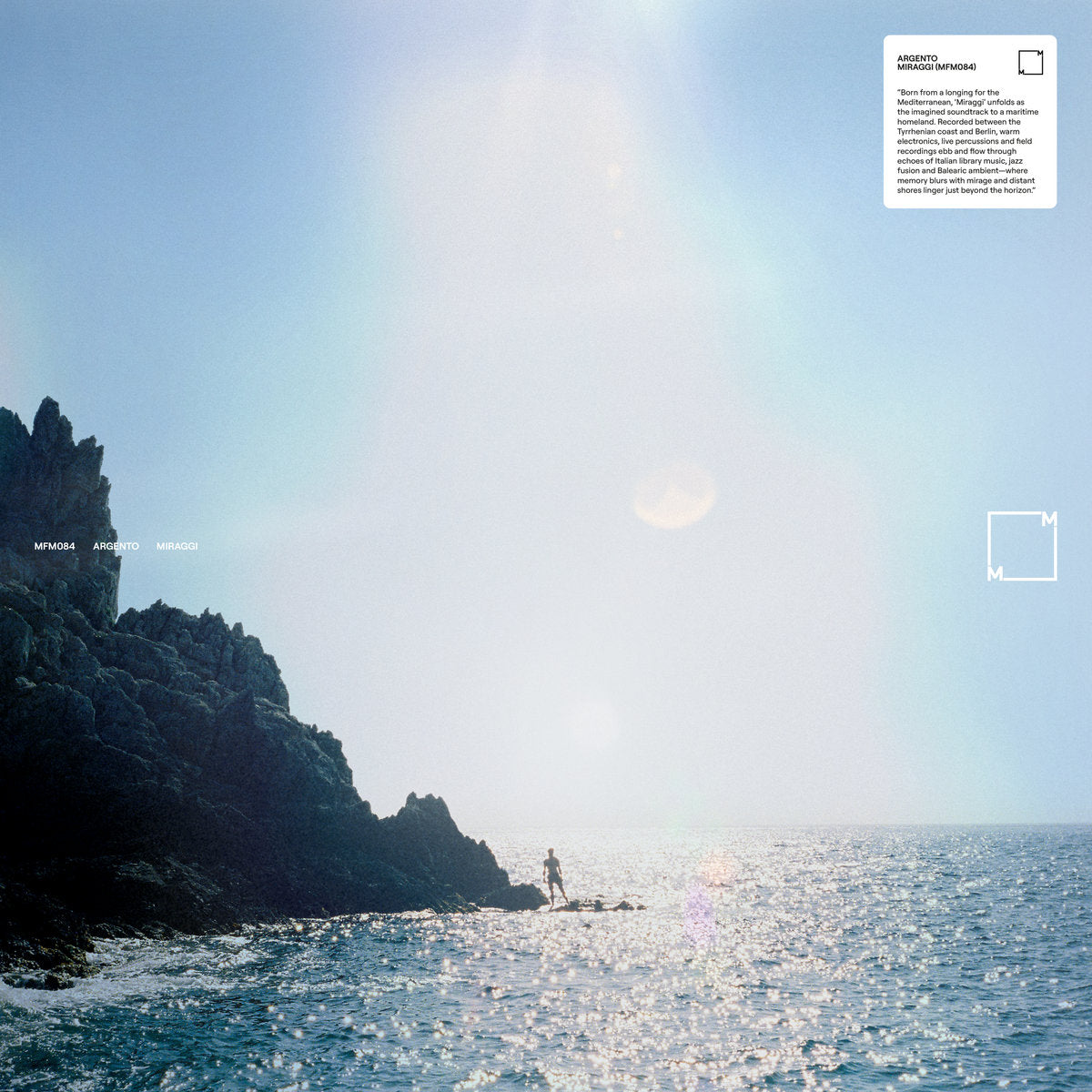 Argento - Miraggi album cover. Music From Memory, The Netherlands, 2026, vinyl LP. Available at Seasonal Work Records.