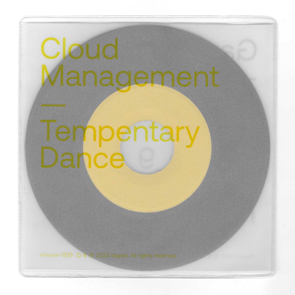 Cloud Management - Tempentary Dance album cover