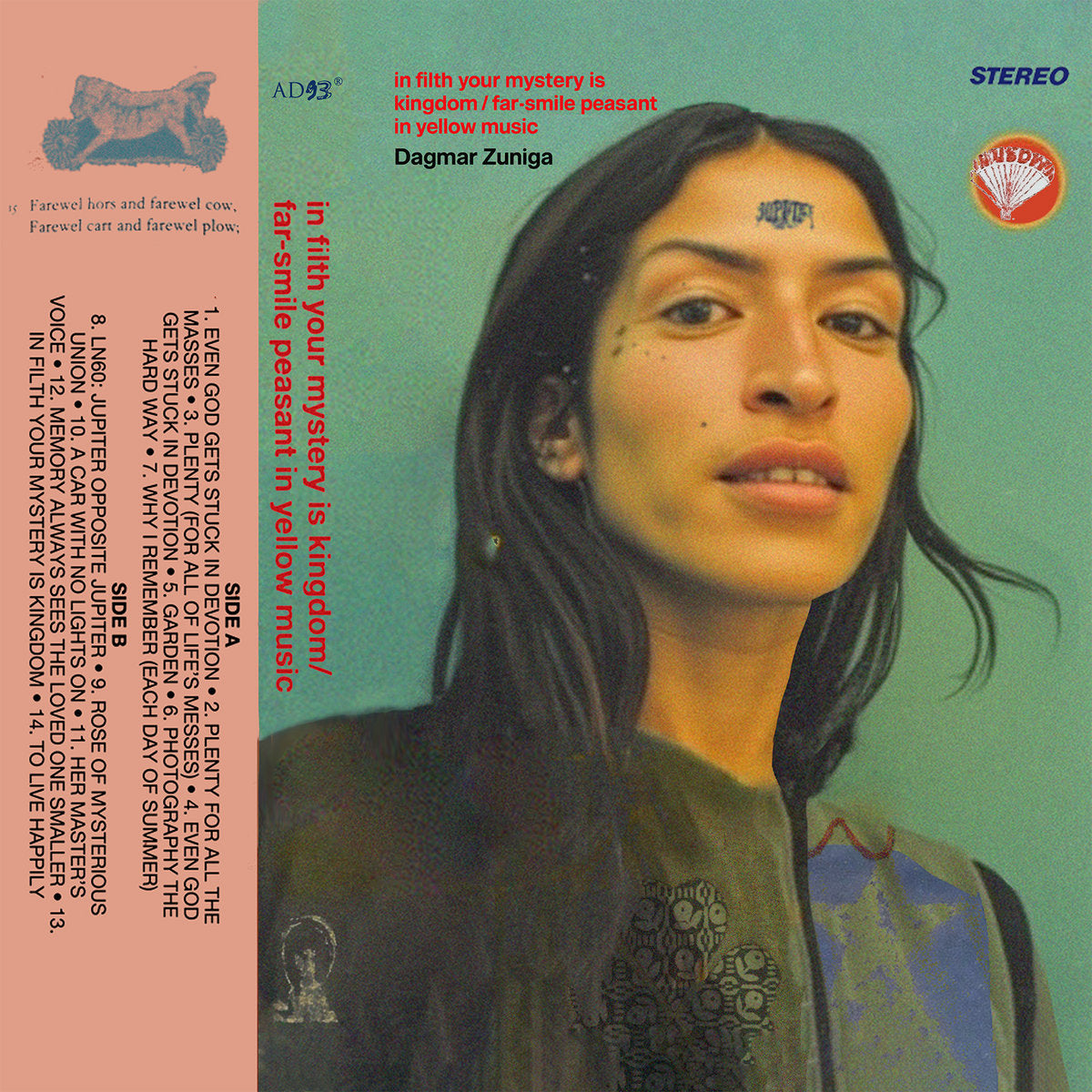 Dagmar Zuniga - in filth your mystery is kingdom / far smile peasant in yellow music album cover