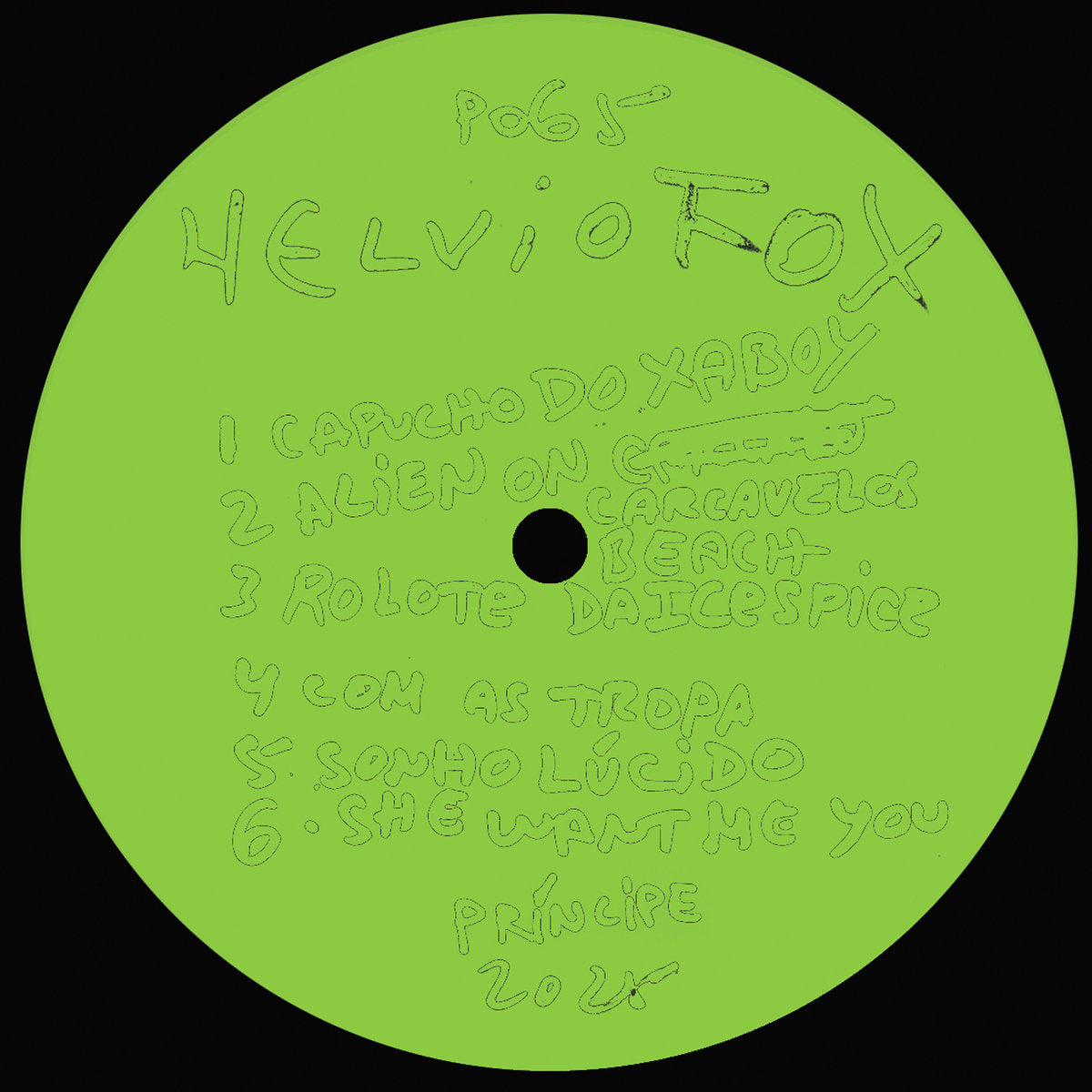 Helviofox - Rodeado de Batida Side B label