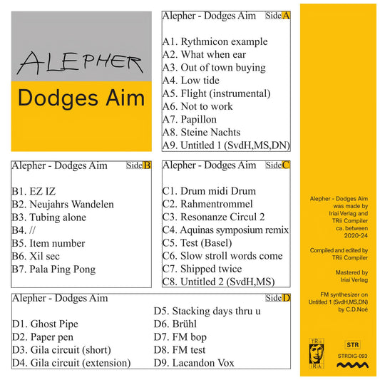 Alepher - Dodges Aim (Double Cassette)