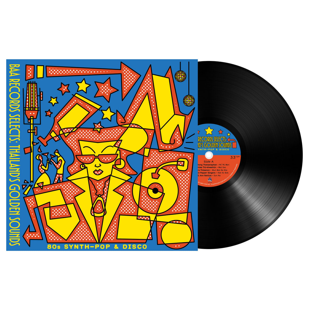 Baa Records Selects: Thailand’s Golden Sounds 80s Synth Pop & Disco LP