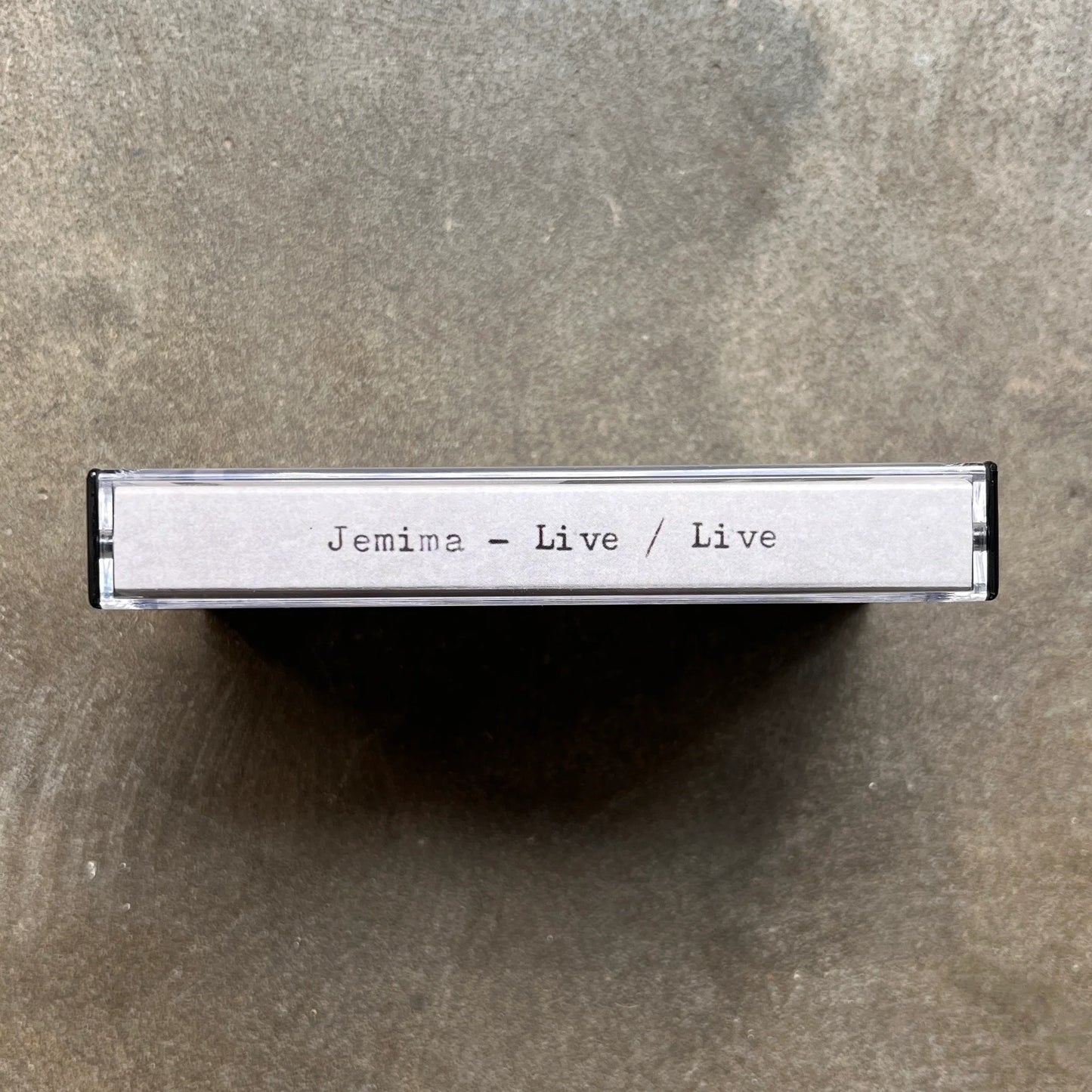 Jemima live tape spine