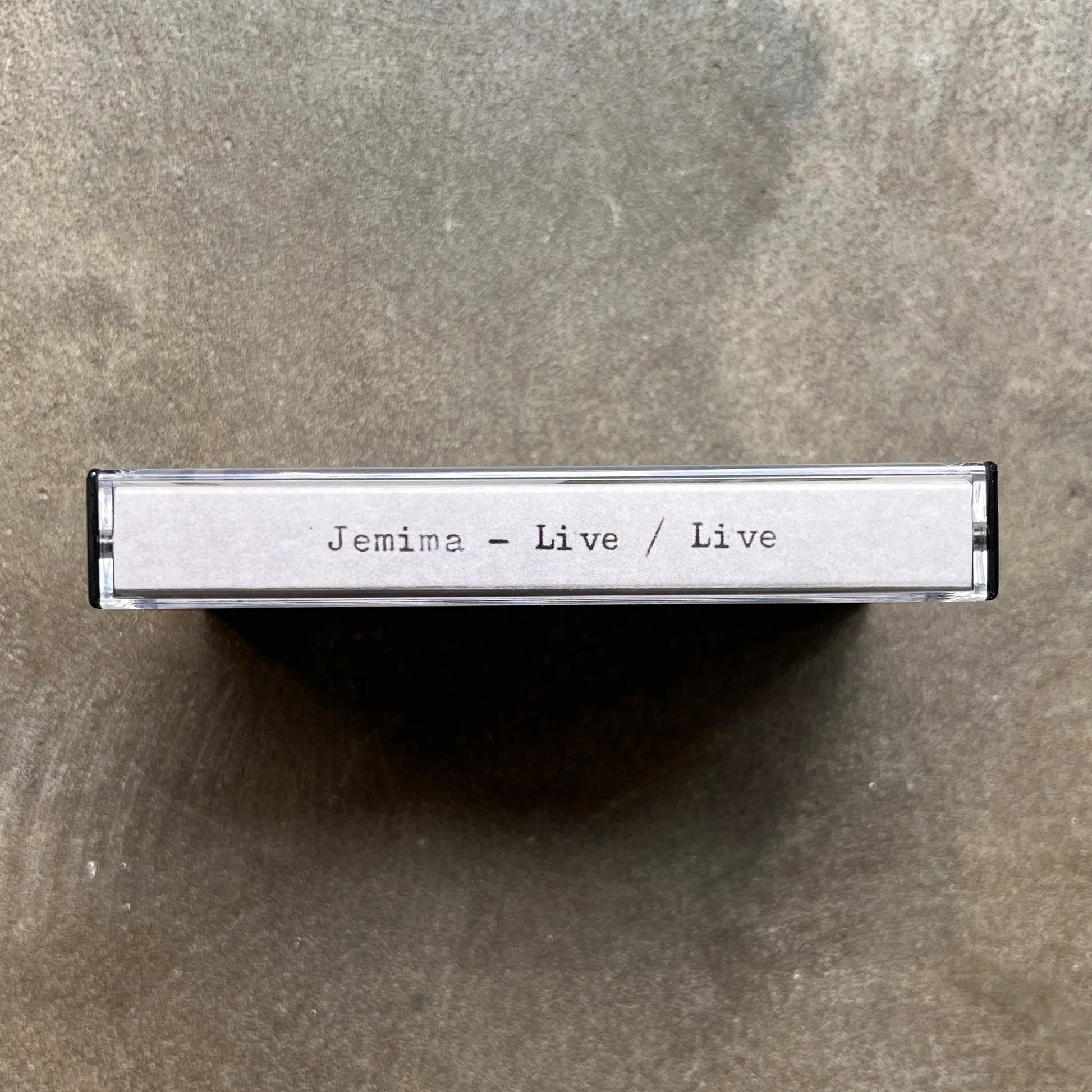 Jemima live tape spine