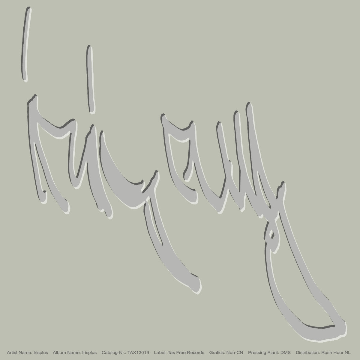 Irisplus - Irisplus album cover. Tax Free Records, Germany, 2026, vinyl LP. Available at Seasonal Work Records.