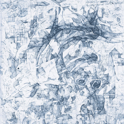 Johnny Coley - As I Slip Into The Sky, front cover. Lobby Art Editions, USA, 2026, LP. Available at Seasonal Work Records.