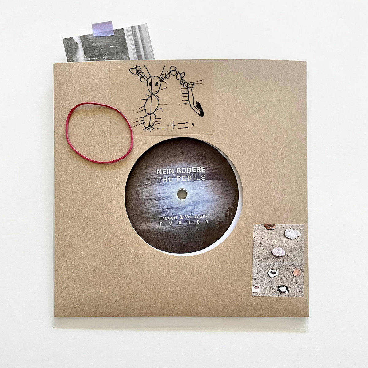 Nein Rodere - The Perils of Astir 7". Outer sleeve, A side. Freuyd & Verdrusz, Germany, 2026. Available at Seasonal Work Records.