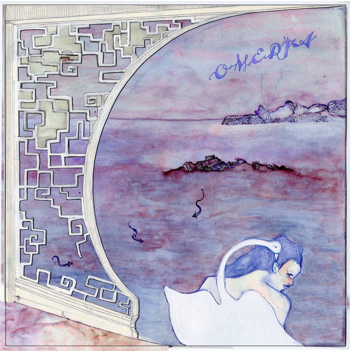 Omertà - Âmes Bleues album cover. Split release between Carton Records, Standard In-Fi, and Zamzamrec, France, 2026 vinyl LP. Available at Seasonal Work Records.