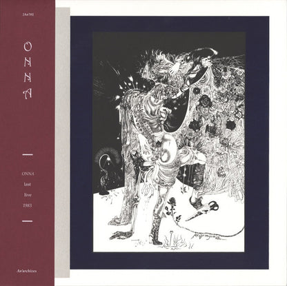 Onna Last Live 1983 album cover. An'archives, Japan/France, 2026 2LP. Available at Seasonal Work Records.