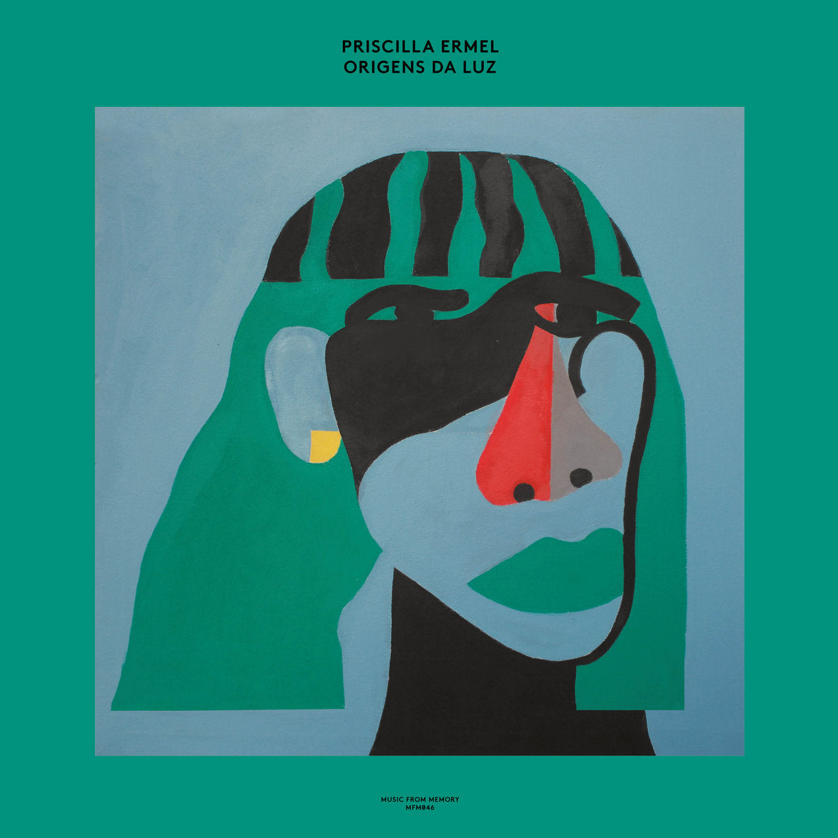 Priscilla Ermel - Origens Da Luz album cover. Music From Memory, the Netherlands, 2020. Vinyl LP, 2026 repress. Available at Seasonal Work Records.