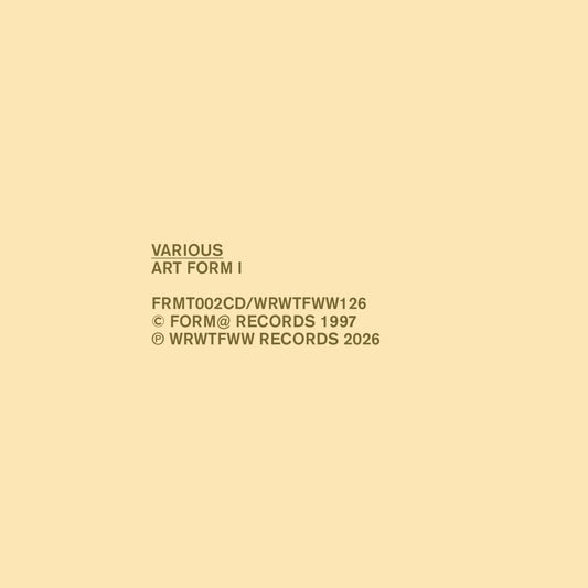 Various Artists - Art Form I album cover