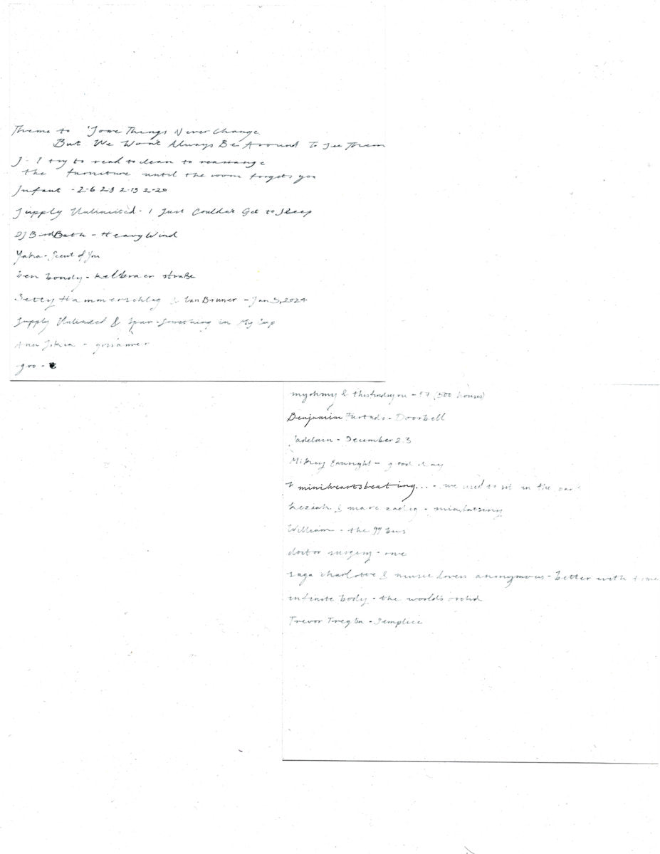 Various Artists - Some Things Never Change, But We Won't Always Be Around To See Them: paper insert 1