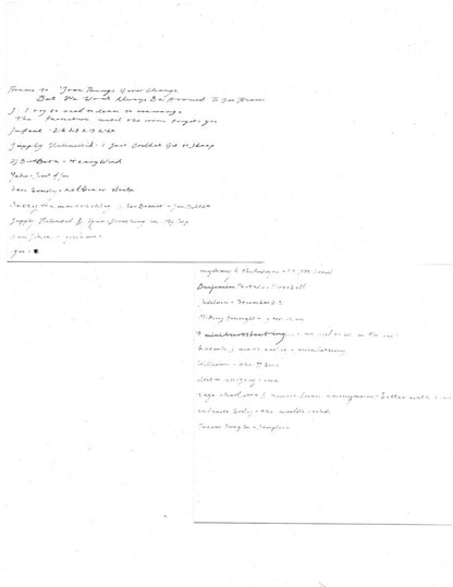 Various Artists - Some Things Never Change, But We Won't Always Be Around To See Them: paper insert 1
