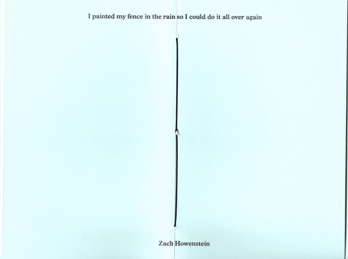 music lovers anonymous - I painted my fence in the rain so I could do it all over again (Book, front and back cover)