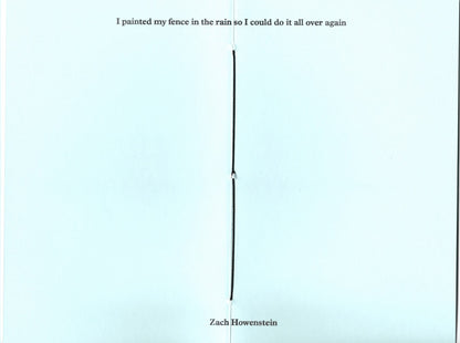 music lovers anonymous - I painted my fence in the rain so I could do it all over again (Book, front and back cover)
